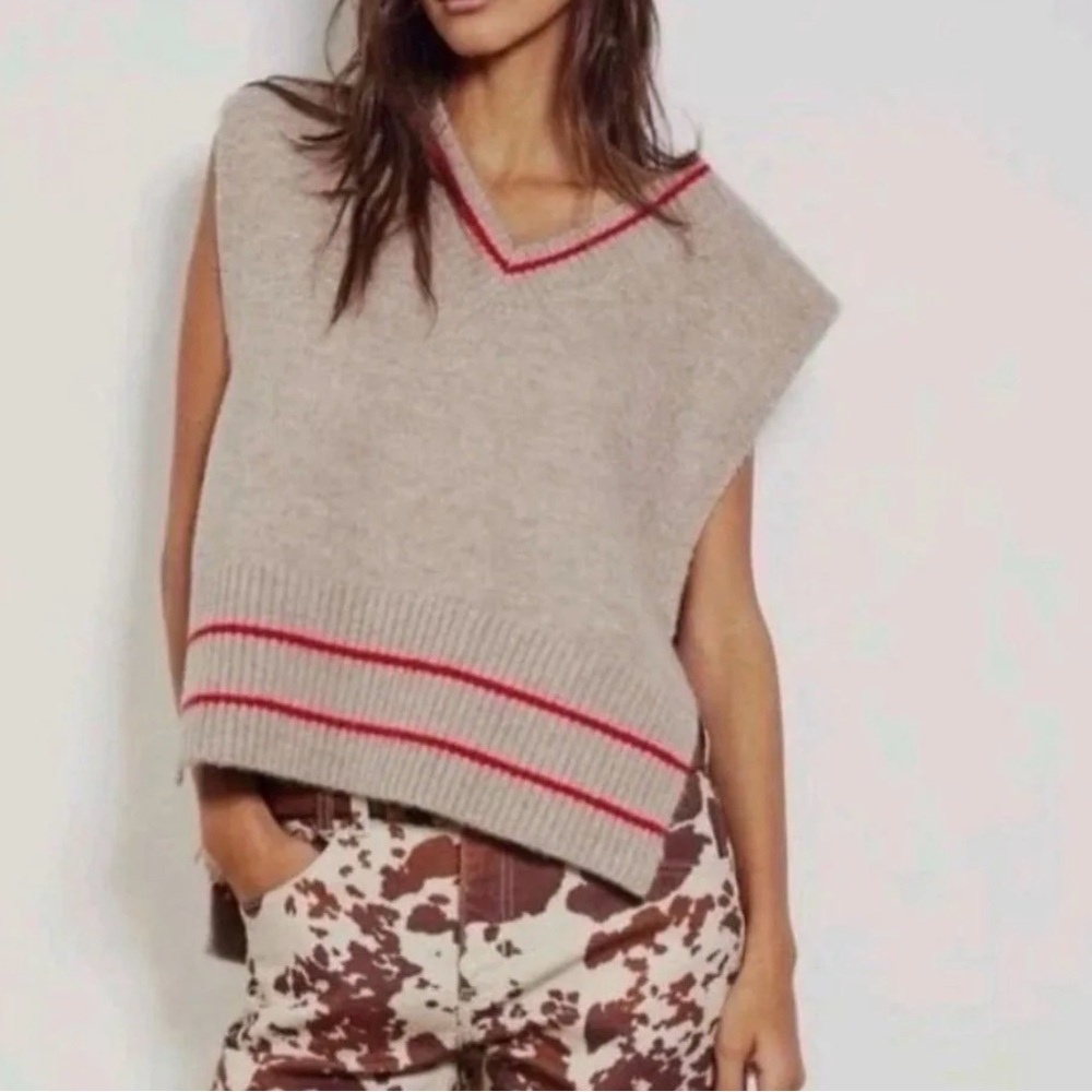NWT Free People All Star Stripe Poncho